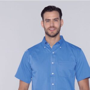 Camisa manga corta gabardina